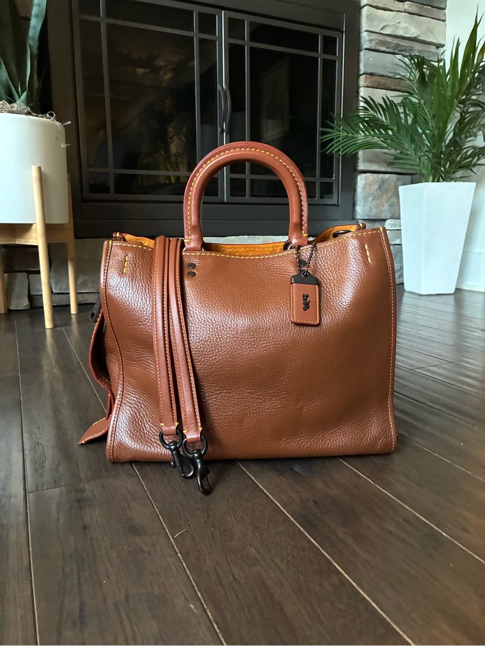Coach 1941 Rogue Leather Satchel Purse, 38124